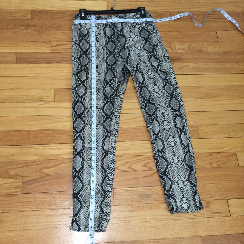 ZARA Snake Skin Skinny Pants size 6 - Picture 8 of 11